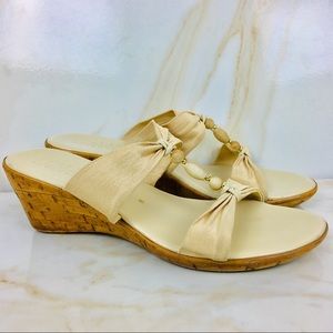 ITALIAN WOMENS SANDALS WEDGES/SIZE 8